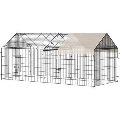 PawHut Eläinten häkki - 220 x 103 x 103 cm - Säänkestävä katto PawHut Eläinten häkki - 220 x 103 x 103 cm - Säänkestävä katto
