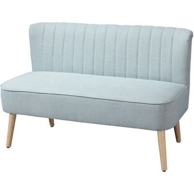 Sofá de Tela 2 Plazas HOMCOM Marco de Madera Modern - Muebles para Sala Sofá de Tela 2 Plazas HOMCOM Marco de Madera Modern - Muebles para Sala