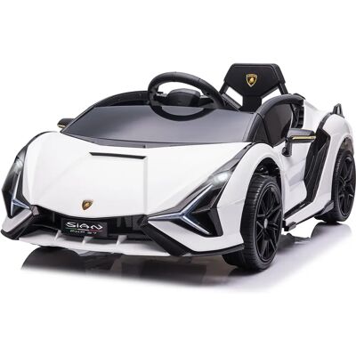 HOMCOM Weißes Elektroauto mit Fernbedienung & Musik - 37-60 Monate HOMCOM Weißes Elektroauto mit Fernbedienung & Musik - 37-60 Monate