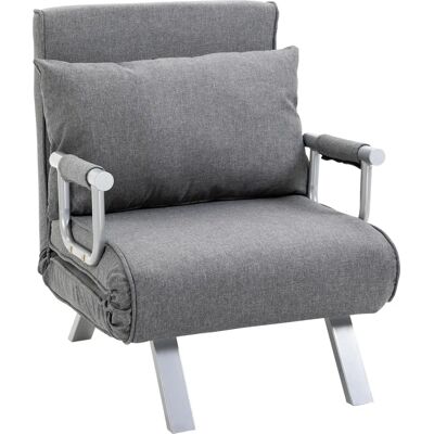 HOMCOM Klappsofa Grau 65x69x80cm HOMCOM Klappsofa Grau 65x69x80cm