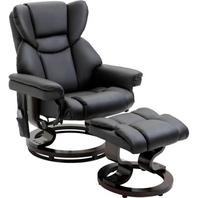 Fauteuil de relaxation HOMCOM avec massage et repose-pieds - Fauteuil massant - Publicité Fauteuil de relaxation HOMCOM avec massage et repose-pieds - Fauteuil massant - Publicité
