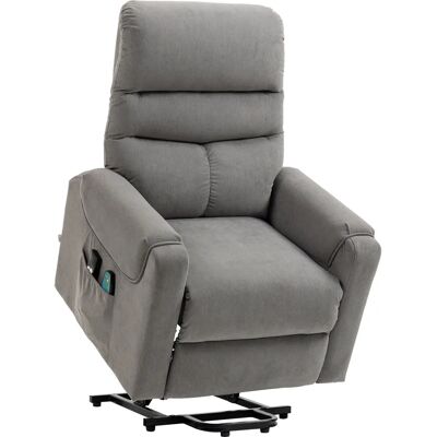 HOMCOM Sillón de Masaje Eléctrico Gris Oscuro - Butaca HOMCOM Sillón de Masaje Eléctrico Gris Oscuro - Butaca