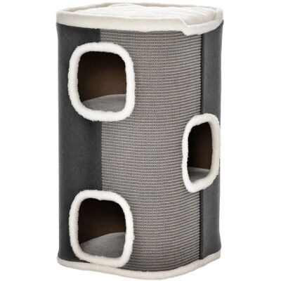 Albero per gatti PawHut 3 livelli - Sisal e velluto Albero per gatti PawHut 3 livelli - Sisal e velluto