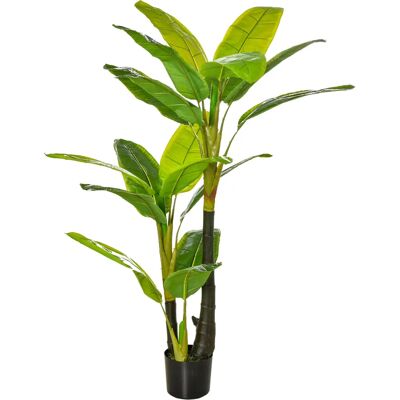 HOMCOM arbre bananier artificiel - Plante tropicale - 150cm - Intérieur & Extérieur - Publicité HOMCOM arbre bananier artificiel - Plante tropicale - 150cm - Intérieur & Extérieur - Publicité