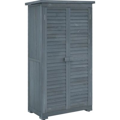 Outsunny - Garden Cabinet - Sosnowe drewno - Szary - Cabinet Outsunny - Garden Cabinet - Sosnowe drewno - Szary - Cabinet