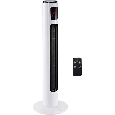 Homcom Turmventilator Weiß Schwarz Fernbedienung LCD-Anzeige - Turmventilator Homcom Turmventilator Weiß Schwarz Fernbedienung LCD-Anzeige - Turmventilator