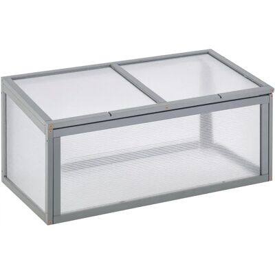 Outsunny Mini kasvihuone - Säänkestävä puu ja polykarbonaatti Outsunny Mini kasvihuone - Säänkestävä puu ja polykarbonaatti