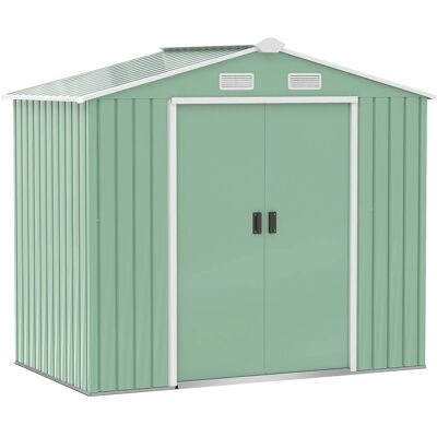 Outsunny - Gartenhaus 213x130x185 - Zielony - Storage Shed Outsunny - Gartenhaus 213x130x185 - Zielony - Storage Shed