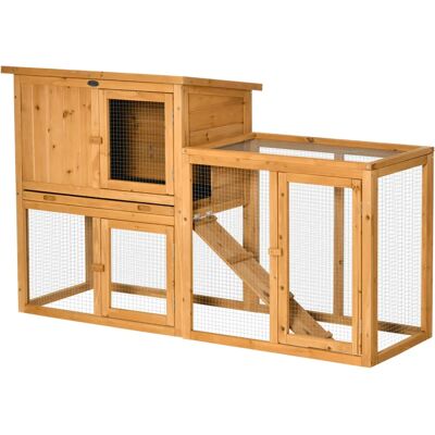 PawHut - Kaninchenstall 141 x 60 x 86 cm - Rabbit Hutch PawHut - Kaninchenstall 141 x 60 x 86 cm - Rabbit Hutch