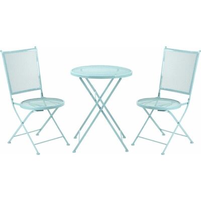 Outsunny Garten Sitzgruppe - 2 Personen Bistro-Set - Blau Outsunny Garten Sitzgruppe - 2 Personen Bistro-Set - Blau