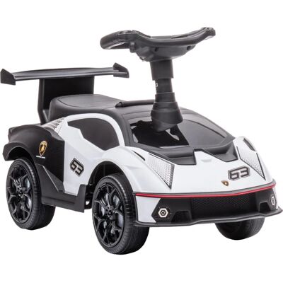 AIYAPLAY Weiß/Schwarz Rutschauto mit Stauraum, Hupe & Motorgeräusch - Spielzeugauto für Kinder AIYAPLAY Weiß/Schwarz Rutschauto mit Stauraum, Hupe & Motorgeräusch - Spielzeugauto für Kinder