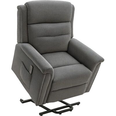 HOMCOM - Aufstehsessel - 180° Liege - Grau - Recliner HOMCOM - Aufstehsessel - 180° Liege - Grau - Recliner