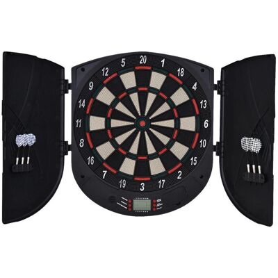 HOMCOM Elektronische Dartscheibe - Schwarz - Für 8 Spieler HOMCOM Elektronische Dartscheibe - Schwarz - Für 8 Spieler