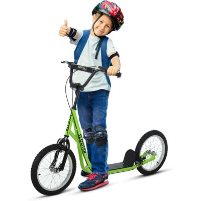 HOMCOM Kinderroller Scooter Tretroller Cityroller Kickscooter Roller Kinder Kickboard mit Luftreifen - Kinder Scooter ab 5 Jahre 16 Zoll HOMCOM Kinderroller Scooter Tretroller Cityroller Kickscooter Roller Kinder Kickboard mit Luftreifen - Kinder Scooter ab 5 Jahre 16 Zoll