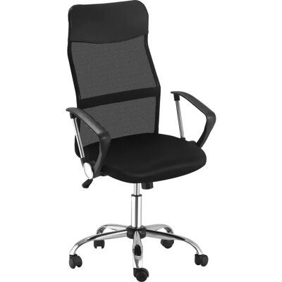 HOMCOM - Ergonomic Mesh Chair - Hengittävä verkkopaneeli - Säädettävä istuinkorkeus - Toimistotuoli HOMCOM - Ergonomic Mesh Chair - Hengittävä verkkopaneeli - Säädettävä istuinkorkeus - Toimistotuoli