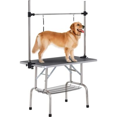 PawHut - Trimmtisch - Weiß/Schwarz - 170x107x107 cm - Grooming table PawHut - Trimmtisch - Weiß/Schwarz - 170x107x107 cm - Grooming table