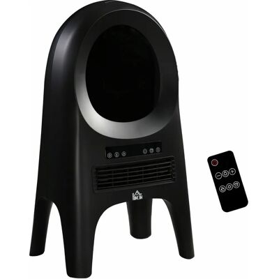 HOMCOM 2000 W Ventilador Calefactor Cerámico con Temporizador - Seguridad y Sobrecalentamiento HOMCOM 2000 W Ventilador Calefactor Cerámico con Temporizador - Seguridad y Sobrecalentamiento