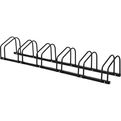 HOMCOM - BST6 - Schwarz - 6 Fahrräder - Fahrradständer HOMCOM - BST6 - Schwarz - 6 Fahrräder - Fahrradständer