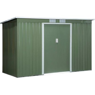 Magazyn Ogrodowy Outsunny 277 x 130 cm - Jasnozielony Magazyn Ogrodowy Outsunny 277 x 130 cm - Jasnozielony