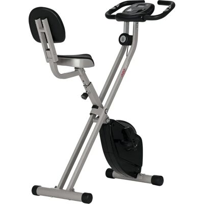 HOMCOM Heimtrainer F-Bike mit 8-stufigem Magnetwiderstand - Stahl, Schwarz-Grau HOMCOM Heimtrainer F-Bike mit 8-stufigem Magnetwiderstand - Stahl, Schwarz-Grau