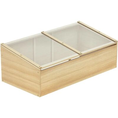 Outsunny Garten-Glashaus - 50x100 cm Rechteckig - Beige Outsunny Garten-Glashaus - 50x100 cm Rechteckig - Beige
