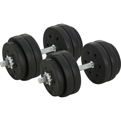 HOMCOM Säädettävä 30KG Käsipainosarja - Kuntoilu ja Kotona HOMCOM Säädettävä 30KG Käsipainosarja - Kuntoilu ja Kotona