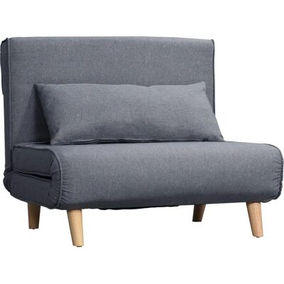 HOMCOM Schlafsofa - Nordischer Stil, verstellbar, Grau 95x80 cm HOMCOM Schlafsofa - Nordischer Stil, verstellbar, Grau 95x80 cm