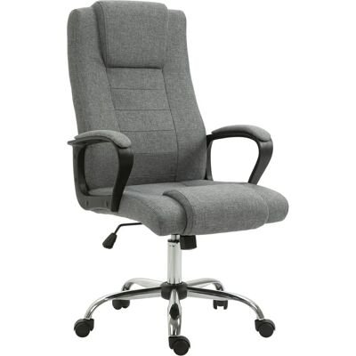 Vinsetto Ergonomischer Bürostuhl mit Höhenverstellung & Drehfunktion - Grau Vinsetto Ergonomischer Bürostuhl mit Höhenverstellung & Drehfunktion - Grau