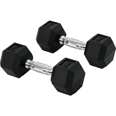 HOMCOM Kuusikulmaiset Käsipainot 2x6 KG - Käsipainot HOMCOM Kuusikulmaiset Käsipainot 2x6 KG - Käsipainot