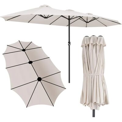 Kingsleeve Garden Double XXL Umbrella UV50+ Waterproof Cover 48mm Steel Pole Kingsleeve Garden Double XXL Umbrella UV50+ Waterproof Cover 48mm Steel Pole