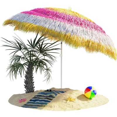 KINGSLEEVE Sombrilla Hawaii 160cm Ajustable Inclinable Impermeable Multicolor KINGSLEEVE Sombrilla Hawaii 160cm Ajustable Inclinable Impermeable Multicolor