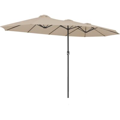 Parasol doble Kingsleeve - Protección UV 40+, 460x270cm, Resistente al agua Parasol doble Kingsleeve - Protección UV 40+, 460x270cm, Resistente al agua