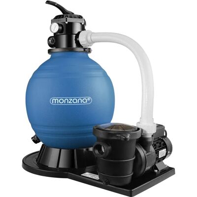 Monzana - Pompa Filtro Sabbia per Piscina - 15900 L/h - Resistente ed Efficiente Monzana - Pompa Filtro Sabbia per Piscina - 15900 L/h - Resistente ed Efficiente