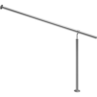 Monzana Edelstahl Handlauf - Verstellbar für Treppen - 160cm Monzana Edelstahl Handlauf - Verstellbar für Treppen - 160cm