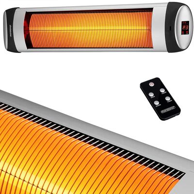 Calefactor Infrarrojos Monzana - 2500W, 3 Niveles, Mando, Montaje en Pared Calefactor Infrarrojos Monzana - 2500W, 3 Niveles, Mando, Montaje en Pared
