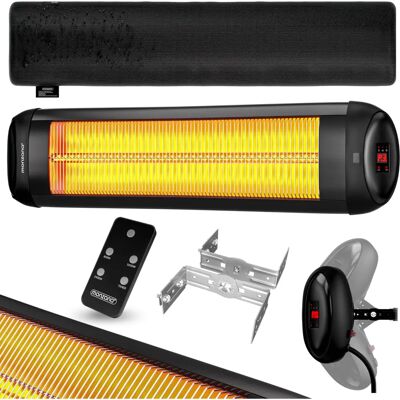 Monzana Chauffage Infrarouge - 2500W, 3 Niveaux, Télécommande, Fixation Murale - Publicité Monzana Chauffage Infrarouge - 2500W, 3 Niveaux, Télécommande, Fixation Murale - Publicité