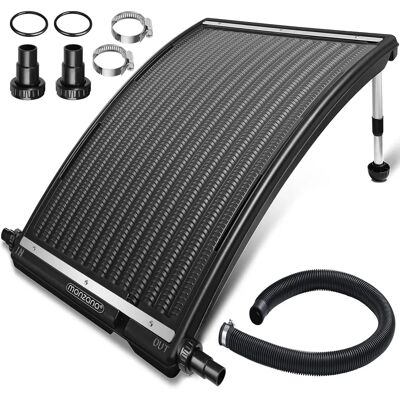 Monzana Solar Pool Heater - Adjustable Aluminum Legs, 0.75 m² Monzana Solar Pool Heater - Adjustable Aluminum Legs, 0.75 m²