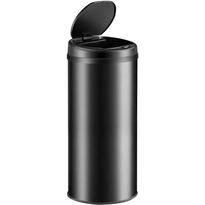 monzana Cestino con sensore - 30L, Acciaio inox nero monzana Cestino con sensore - 30L, Acciaio inox nero
