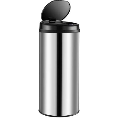Monzana Cestino Sensore - 40L - Acciaio Inox, Argento Monzana Cestino Sensore - 40L - Acciaio Inox, Argento