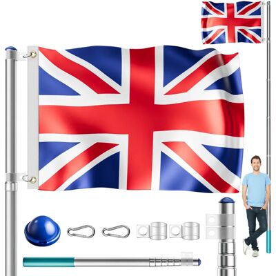Monzana - Mât drapeau alu 6,3m - 60cm sol - Publicité Monzana - Mât drapeau alu 6,3m - 60cm sol - Publicité