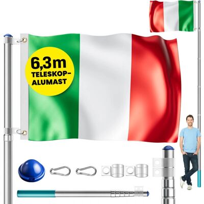 MONZANA - MONZANA 6,3m Flagpole - Aluminium Ø50 - Flagpole MONZANA - MONZANA 6,3m Flagpole - Aluminium Ø50 - Flagpole