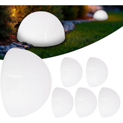Lámpara solar de jardín monzana - Pack de 6, Diseño semi-circular Lámpara solar de jardín monzana - Pack de 6, Diseño semi-circular