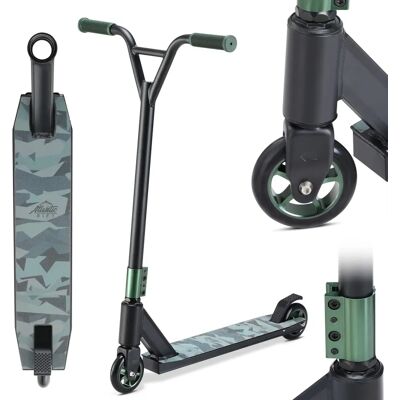 Sportana Premium Stunt Scooter - Kamuflasje / Grønn - ABEC 9 - Aluminium Sportana Premium Stunt Scooter - Kamuflasje / Grønn - ABEC 9 - Aluminium