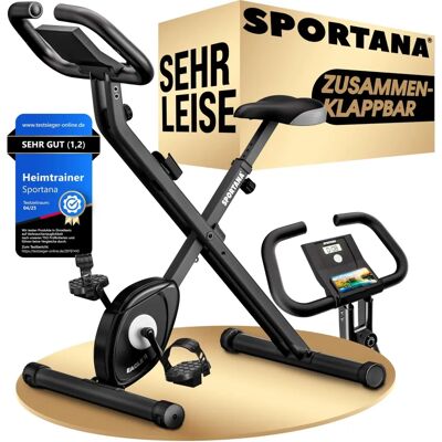 SPORTANA Eagle 2-4 Fitnessbike - Widerstandsstufen, Klappbar, Leise SPORTANA Eagle 2-4 Fitnessbike - Widerstandsstufen, Klappbar, Leise
