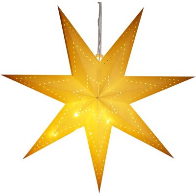 Stella di Natale a batteria Casaria - 60cm Bianca a 7 punte Stella di Natale a batteria Casaria - 60cm Bianca a 7 punte