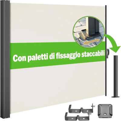 Casaria Nosara Retractable Side Awning - Sun Wind Privacy Casaria Nosara Retractable Side Awning - Sun Wind Privacy