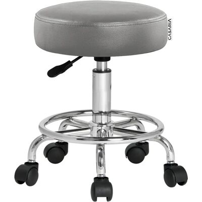 Sgabello da Ufficio Casaria - Altezza Regolabile, Girevole a 360°, Finta Pelle Sgabello da Ufficio Casaria - Altezza Regolabile, Girevole a 360°, Finta Pelle