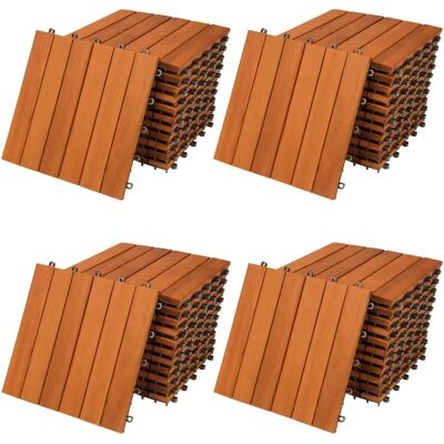 Casaria Holzfliesen-Set - Akazie/Eukalyptus 30x30cm Casaria Holzfliesen-Set - Akazie/Eukalyptus 30x30cm