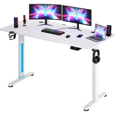 Escritorio de pie eléctrico Casaria - Altura 73-118cm, Blanco Escritorio de pie eléctrico Casaria - Altura 73-118cm, Blanco