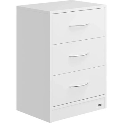 Comodino Eloise Casaria Bianco - Cassetti Comodino Eloise Casaria Bianco - Cassetti